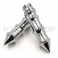 Httmt Trhb110-1 Motorcycle Chrome Skeleton Spike 1 25mm Hand Grips For Shadow 750 Spirit Aero Ace Harley Davidson Road King