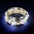 60 Leds Battery Operated String Lights 21 Ft Cold White Fairy On Silver Wire Waterproof Box And Timer Indoor Outdoor Use 