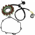 Caltric Stator And Gasket Compatible With Kawasaki Kx450f 2016 2017 2018 Generator Cover 