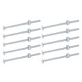 10 Pcs M6 X 120mm Bed Frame Bolts Hex Socket Head Screws And Barrel Nuts For Bunk Beds Chairs Cots Carbon Steel Silver 