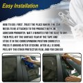 G-plus Car Door Window Pillar Posts Molding Trim Compatible With 11-14 Dodge Charge Chrome Set Mirror Cover Black 6pcs