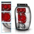 Amerilite Chrome Replacement Brake Tail Lights Set For 1998-2001 Ford Explorer Passenger And Driver Side