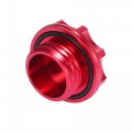 X Autohaux Red Aluminum Alloy Car Gas Oil Filler Plug Cover Fuel Tank Caps For Subaru Ascent 2019-2021ester 1998-2021 For Brz