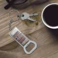 Graphics More Work It Out Train Pain Motivational Inspirational Keychain Rectangle Chrome Plated Metal Bottle Cap Opener