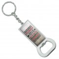 Graphics More Work It Out Train Pain Motivational Inspirational Keychain Rectangle Chrome Plated Metal Bottle Cap Opener