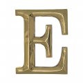 Monogram Letter E Door Knocker Brass 