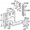 Prime-line U 9935 Diecast With Brass Finish Casement Window Sash Lock Single Pack