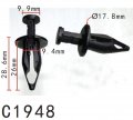 Autobahn88 Front Bumper Cover Push-type Clip Compatible With Gm Pontiac Grand Prix 2004-on Oem 11588988 Pack Of 20