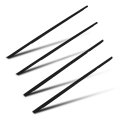 4pcs Window Molding Trim For 2001 2002 2003 2004 2005 Honda Civic 4 Door Black Weatherstrip Seal 72410 S5a 72450 72910 003 