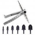 Swpeet 7pcs Copper Pipe Tube Expander Tool With 1 4 3 8 2 5  7 Drill Bit Assortment Kit Hand Expanding Refrigerations Swaging 