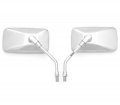 Universal Chrome Mirror Set M10 Compatible With Suzuki Gt185 250 380 500 550 750 Gs550 850 1000 1100
