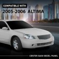 Ac Center Dash Bezel Panel Vents Cubby Storage For Nissan Altima 2005-2006 Gray Cover