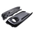 2pcs Front Left Driver And Right Passenger Side Bumper Fog Light Cover Bezel For Civic 2019-2021