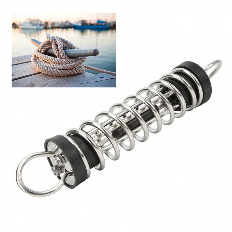 Mooring Spring Stainless Steel Marine Anchor Dock Line Replacement For Boat Yacht 11mm