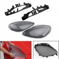 Topteng Headlight Replacement Lens Driver Passenger L R Pair Smoke For 05-13 C6 Corvette