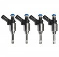 Set Of 4 Fuel Injectors 0261500076 For Audi A4 A3 A5 Vw T5 2 0l 06h906036g