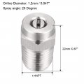 Uxcell Pressure Washer Nozzle 1 4npt Thread Spray Tip 25 Degree 2mm Orifice Diameter
