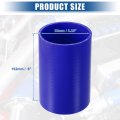 Uxcell 3 25 Id 6 Length 4-ply Reinforced High Temp Straight Coupler Silicone Reducer Hose Blue For Car Intercooler Intake