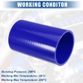 Uxcell 3 25 Id 6 Length 4-ply Reinforced High Temp Straight Coupler Silicone Reducer Hose Blue For Car Intercooler Intake