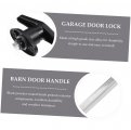 Uonlytech Handle Lock Key Door Camper Topper Barn Garage Kit Long Shaft Black Handles Rekey Kits Hardware With Roof Cover Zinc