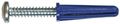 The Hillman Group 41404 Blue Ribbed Plastic Anchors 