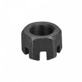 Uxcell M27x1 5mm Hexagon Slotted Nut Grade 4 8 Carbon Steel Hex Castle Nuts Black