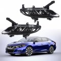 Labwork 1 Pair Fog Lights Lamps Replacement For 2016-2019 Nissan Maxima Clear Lens Driving Driver And Passenger Side 261554ra0b