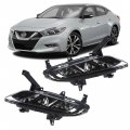 Labwork 1 Pair Fog Lights Lamps Replacement For 2016-2019 Nissan Maxima Clear Lens Driving Driver And Passenger Side 261554ra0b