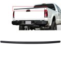 1pc Top Rear Tailgate Moulding Trim Abs Matte Black Compatible With 1999-2007 For Ford F-250 F-350 Super Duty