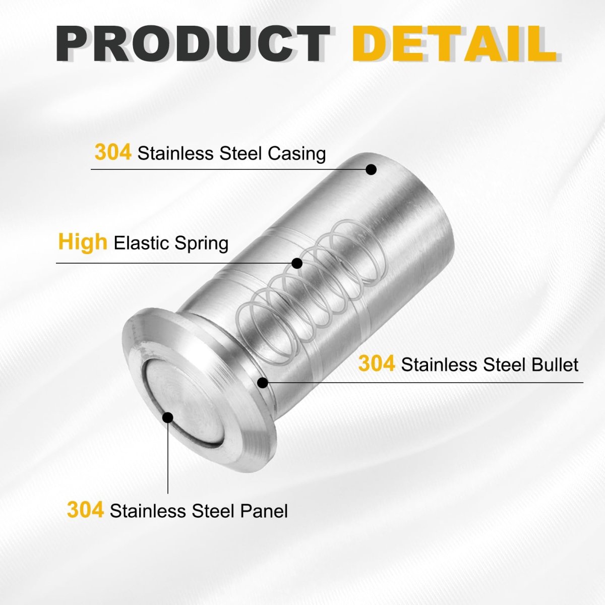 14mm 0 55 Door Latch Dust Protector 304 Stainless Steel Dust-proof Security Sliding Lock Inserts Barrel Bolt Accessories For