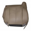 Secosautoparts Driver Side Bottom And Top Lean Back Replacement Leather Seat Covers Med Tan Compatible With Chevy Silverado