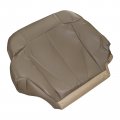 Secosautoparts Driver Side Bottom And Top Lean Back Replacement Leather Seat Covers Med Tan Compatible With Chevy Silverado