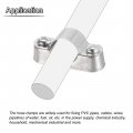 Uxcell 10pcs Pipe Support Bracket Clamp For 3 4 20mm Wall Mount Ceiling Rigid Straps Metal Pvc Tube