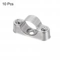 Uxcell 10pcs Pipe Support Bracket Clamp For 3 4 20mm Wall Mount Ceiling Rigid Straps Metal Pvc Tube