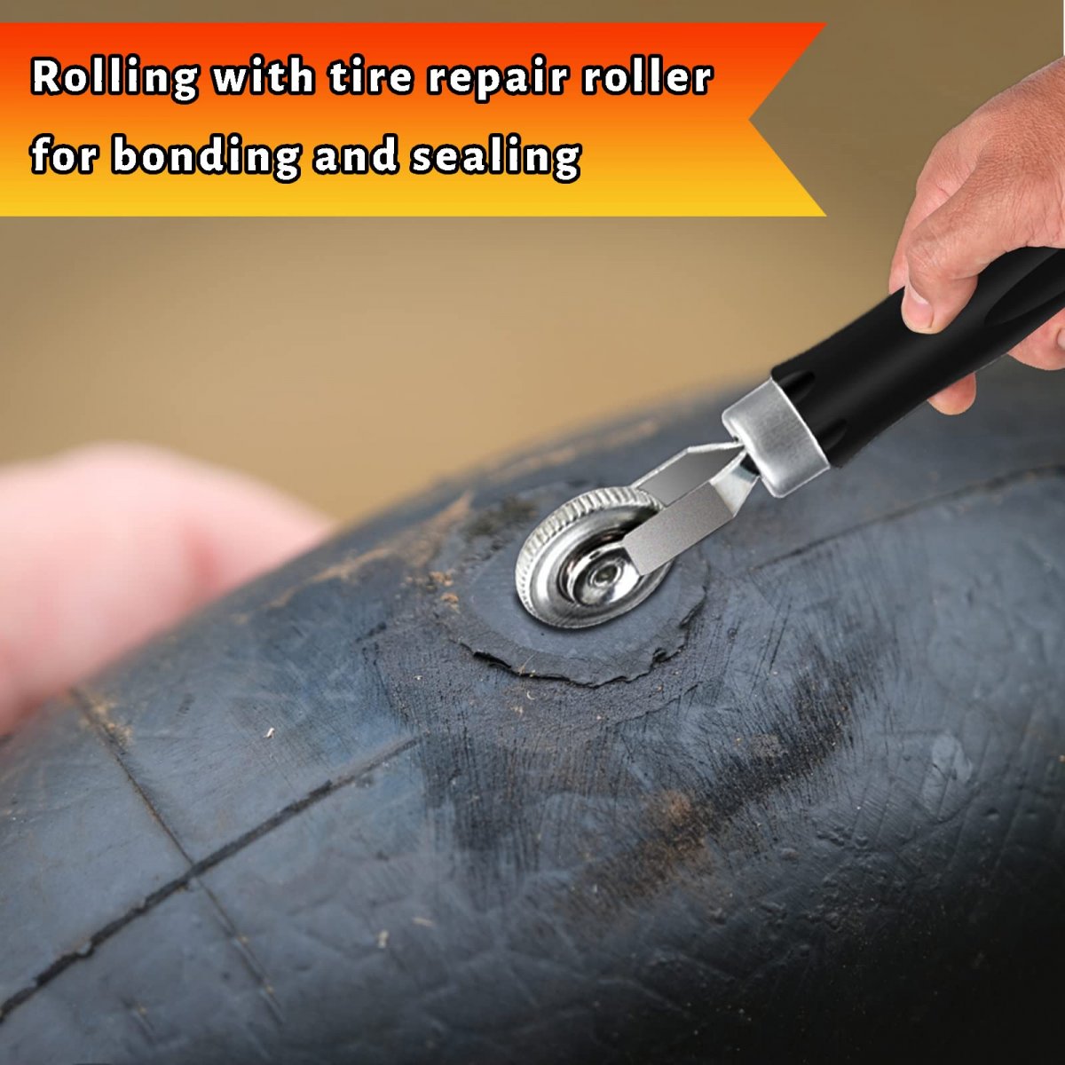 Bi Fujian 2pcs Tire Patches Tools Repair With Patch Roller Grinding Head And Buffer Wheel 42 Mm