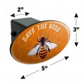 Save The Bees Honey Oval Tow Trailer Hitch Cover Plug Insert
