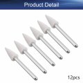 Auniwaig 24pcs 6mm Triangular Cone Wool Felt Buffing Point Mandrel Mounted Grinding With 1 8-inch Shank Polishing Rotary Tool