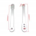 Httmt Mt013- Motorcycle Bike Silver Lowering Links Compatible With Kawasaki Zx6r Zzr600 Zx9r Zx12r 6r 9r