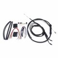 Httmt- 2007-2011 Dyna Street Bob Super Glide Extended Brake Line Cable Kit Black For 12 Handlebar H-d Fxd Motorcycle P N