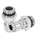 2pcs Pressure Washer Adapter G3 8 Male To 3 Quick Plug Fittings Stainless Steel Swivel For Power Washers Hose 