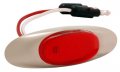 Red Led Micronova Clearance Marker Lamp W Bezel 