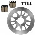 Caltric Rear Right Brake Disc With Pads And Bolts Compatible Yamaha Warrior 350 1990-2004 New