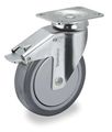 Swivel Plate Caster W 2-position Directional Lock 4 In 