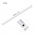 Uxcell 6063 Aluminum Round Tube 8mm Od 3mm Inner Dia 300mm Length Pipe Tubing 3 Pcs