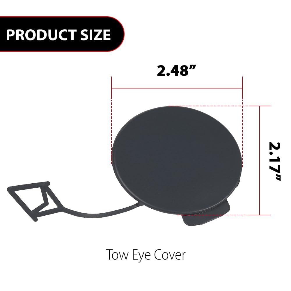 Front Tow Eye Cover Fog Light Lower Bumper Grill For Jaguar Xf 2012 2015 C2z13457 Ja1029100 Black
