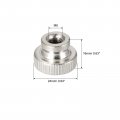 Uxcell Knurled Thumb Nuts 10pcs M8x1 25mm Iron Round Knobs Fasteners For 3d Printer Parts Silver Tone
