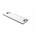 Allied Brass Ns-1 16 Inch Vanity Beveled Edges Glass Shelf Matte Gray 