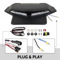 Sautvs Led Auxiliary Light Drl Kit For Can Am Ryker Black Hood Panel With Daytime Running Can-am 600 900 Sport Rally Edition