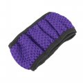 X Autohaux Universal 15 Anti Slip Steering Wheel Cover Elastic Stretch Mesh Cloth Accessory For Car Purple