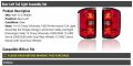 Tail Light Assembly Set Of 2 Compatible With 2014-2015 Chevy Silverado 1500
